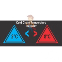 Многоразовая термоиндикаторная наклейка Hallcrest Digitemp 16 - Термоиндикатор для контроля холодовой цепи Hallcrest Temprite