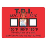 Термоиндикаторная наклейка Hallcrest GO/NO GO, 43°С - Термоиндикатор для посудомоечных машин Hallcrest TDI Single