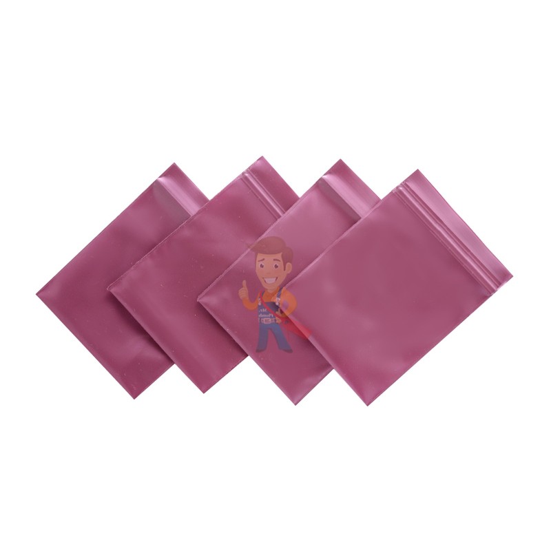 Упаковочные цветные зип пакеты Forceberg HOME & DIY с замком zip-lock 6х7 см, бордовый, 50 шт - фото 1