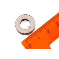 Неодимовый магнит шар 5 мм, черный - Неодимовый магнит кольцо 17.6х9х5 мм, N35M