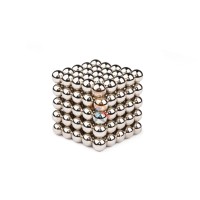 Forceberg Cube - куб из магнитных шариков 5 мм, светящийся в темноте, 216 элементов - Forceberg Cube - Куб из магнитных шариков 10 мм, стальной, 125 элементов