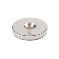 Неодимовый магнит шар 5 мм, жемчужный - Неодимовый магнит диск 30х5 мм с зенковкой 5.5/10.5 мм