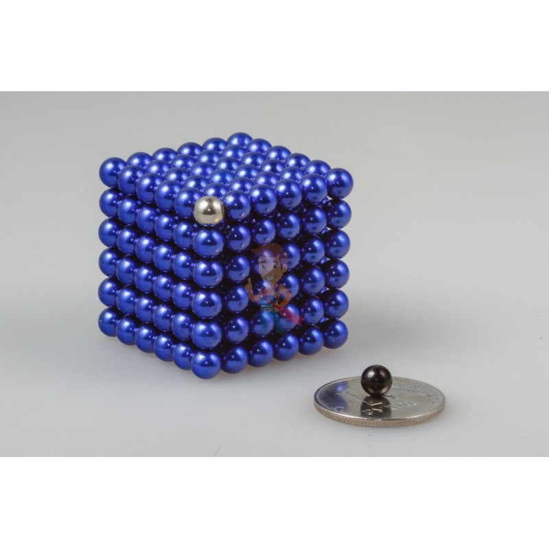 Неодимовый магнит шар 5 мм, синий - фото 3