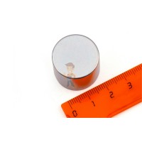 Неодимовый магнит диск 10х1.2 мм, N35 - Неодимовый магнит диск 22.6х20 мм, N45