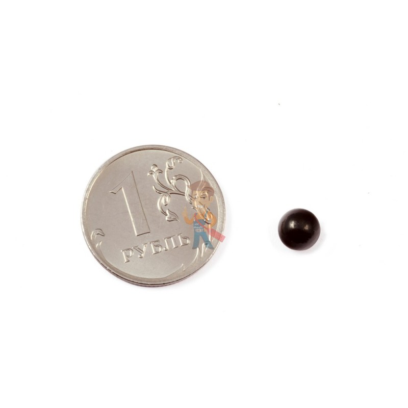 Неодимовый магнит шар 6 мм, черный - фото 2