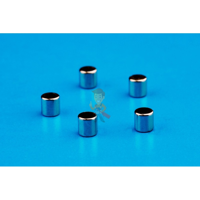 Неодимовый магнит диск 5х5 мм, 100 шт, Forceberg - фото 6