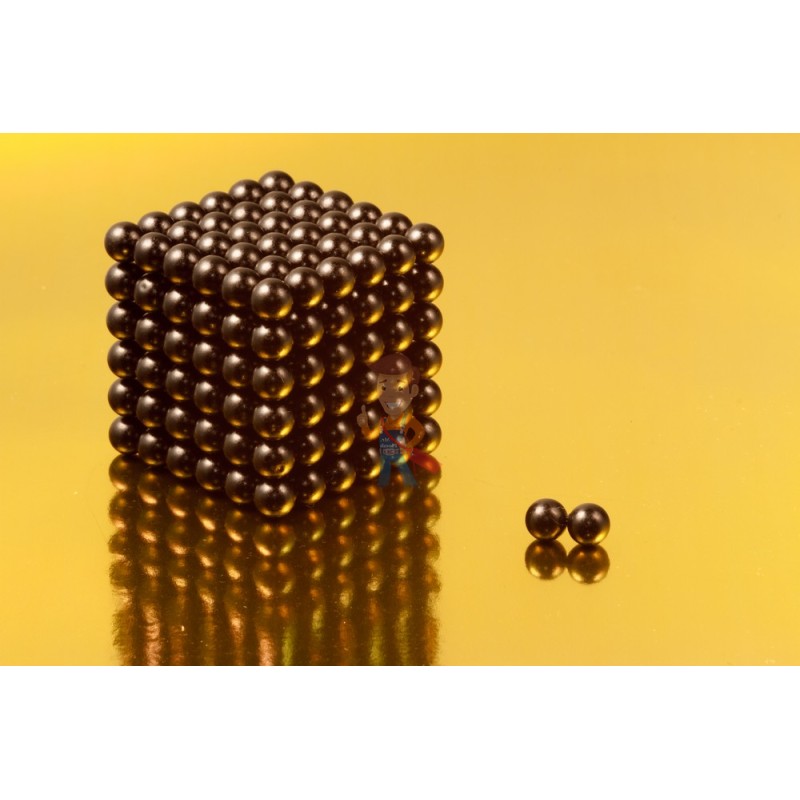 Неодимовый магнит шар 6 мм, черный - фото 3