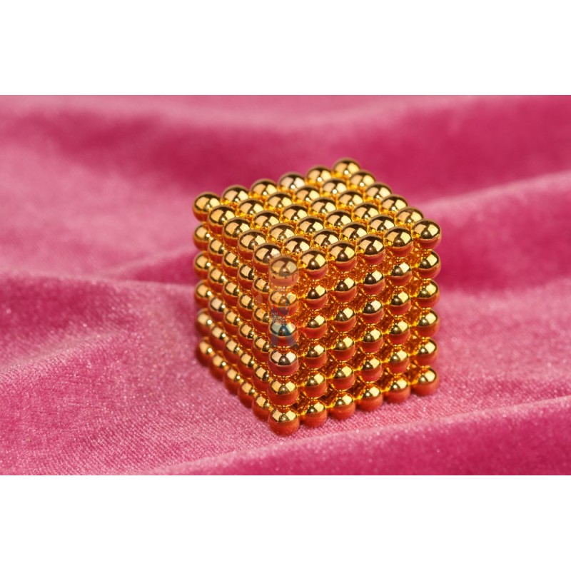 Неодимовый магнит шар 6 мм, золотой - фото 3