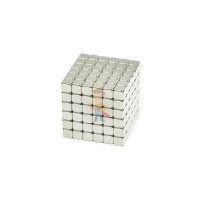 Forceberg TetraCube - куб из магнитных кубиков 6 мм, стальной, 216 элементов  - Forceberg TetraCube - куб из магнитных кубиков 5 мм, жемчужный, 216 элементов 